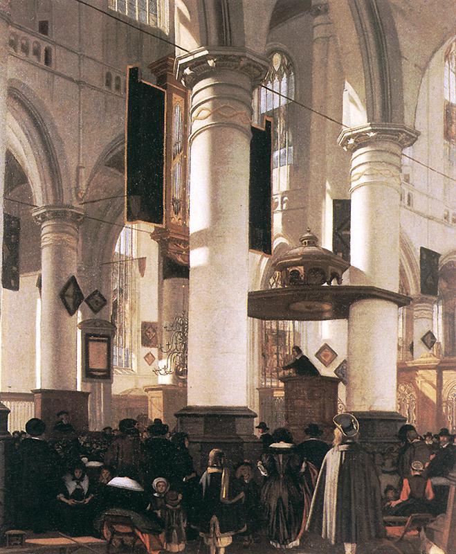 WITTE, Emanuel de Interior of a Church oil painting image